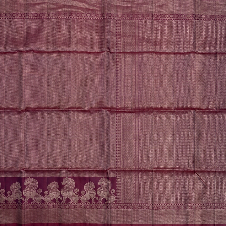 Hayagrivas Wine Purple Handloom Soft Silk Saree KBF536G2-16