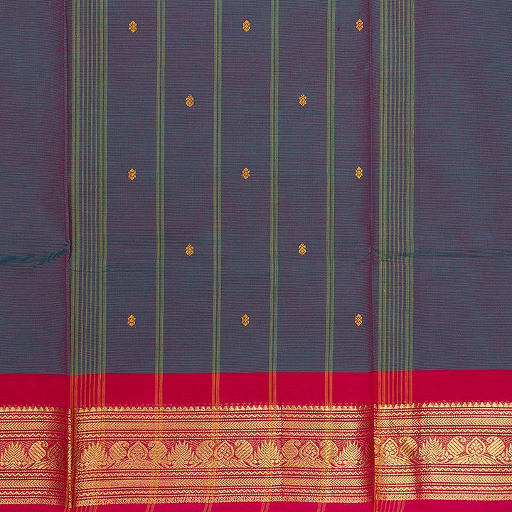 Hayagrivas Blue Pink Handloom Chettinad Cotton Saree SSKBF86F1-57