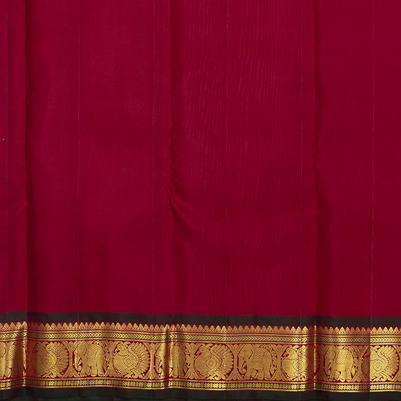 Hayagrivas Cement Green Handloom Kanjivaram Silk Saree KBF568G5-12