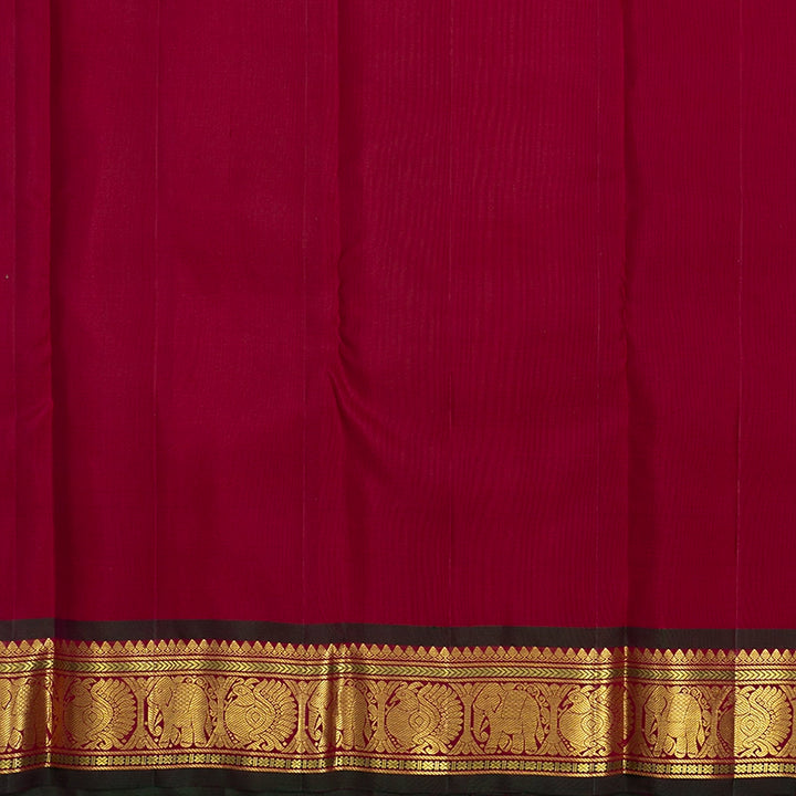 Hayagrivas Cement Green Handloom Kanjivaram Silk Saree KBF568G5-12