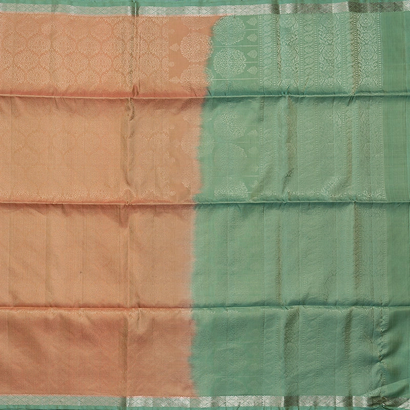 Hayagrivas Peach Orange Handloom Soft Silk Saree KSBE85A36-2