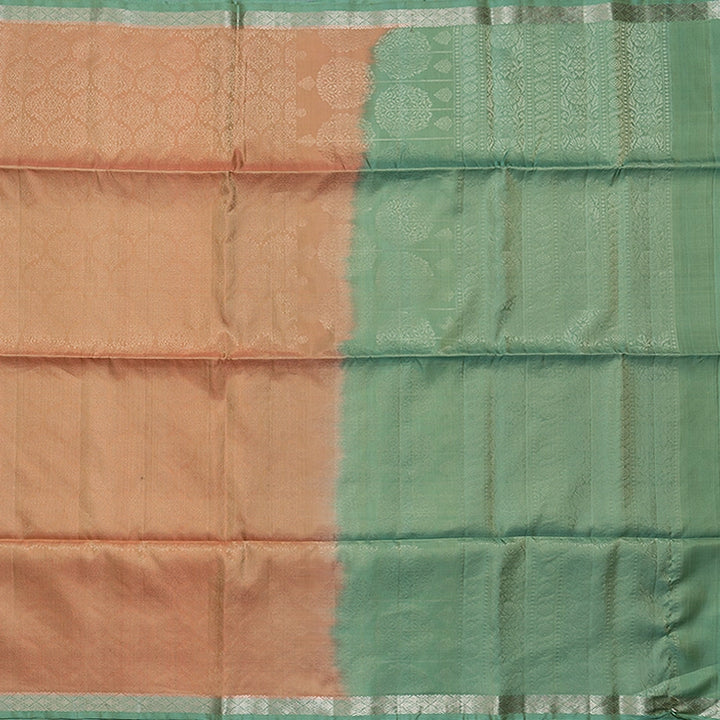 Hayagrivas Peach Orange Handloom Soft Silk Saree KSBE85A36-2