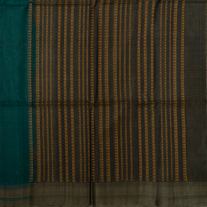 Hayagrivas Rama Green Ikkat Kora Silk Cotton Saree KSBE92A10-12