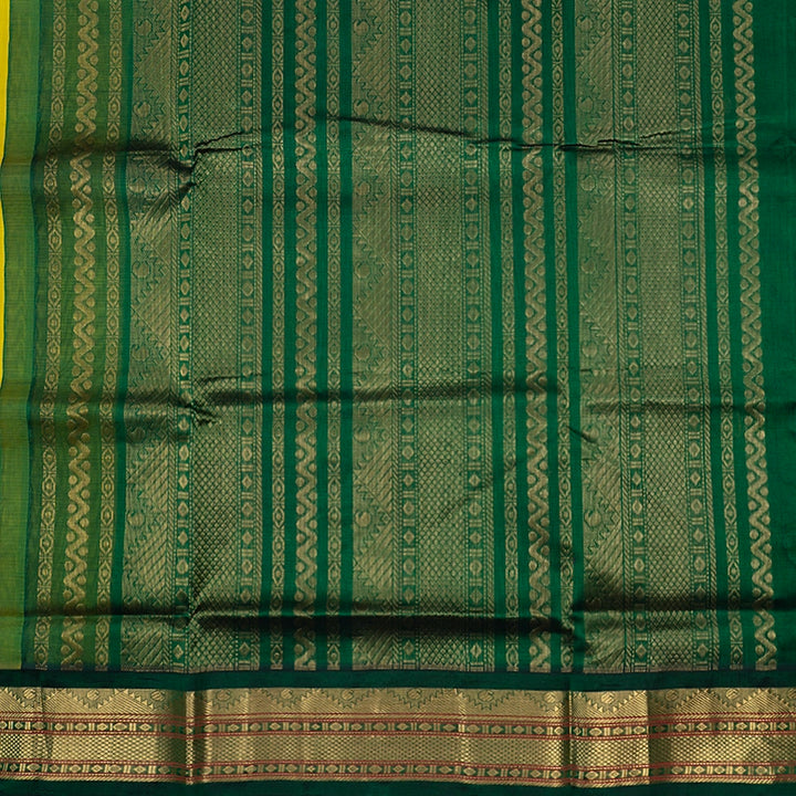 Hayagrivas Lemon Yellow Pure Silk Cotton Saree SSCBF34D5-30