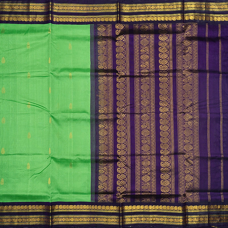 Hayagrivas Parrot Green Pure Silk Cotton Saree SSCBF34D5-31