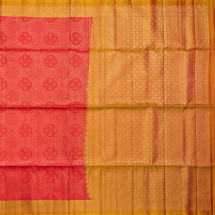 Hayagrivas Red Handloom Soft Silk Saree KBF534G10-1