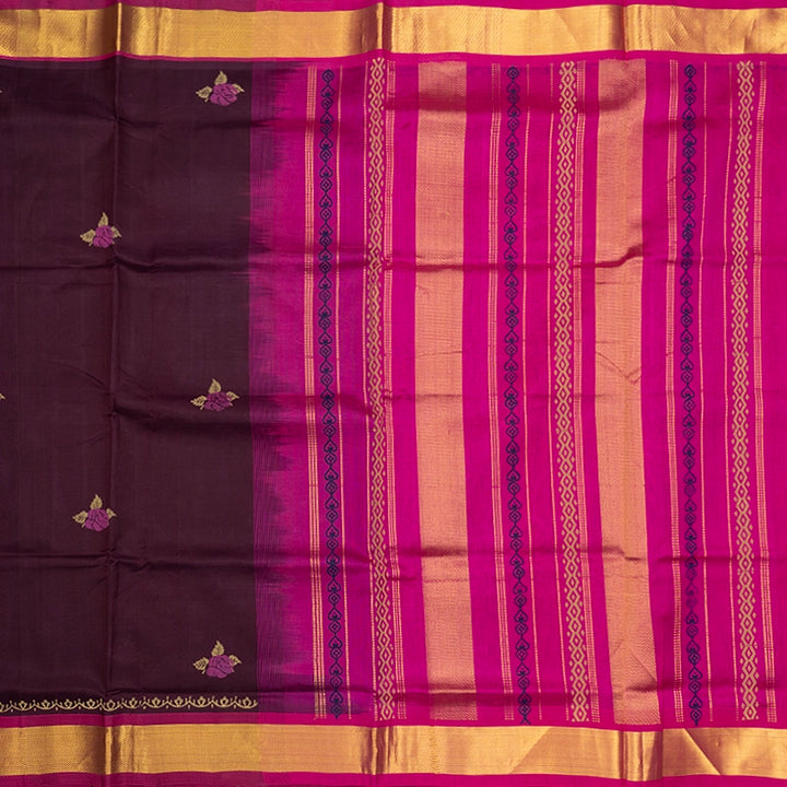 Hayagrivas Nagapazham Pure Printed Silk Cotton Saree HBF195E3-20