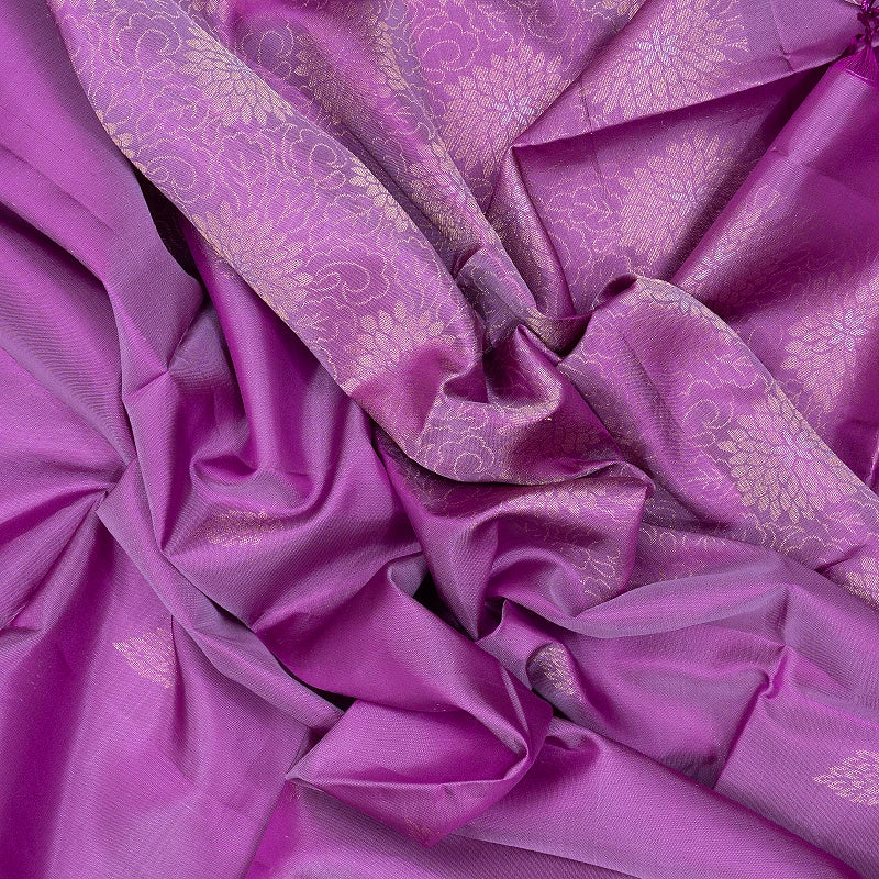 Hayagrivas Lavender Handloom Soft Silk Saree KBF553G3-1