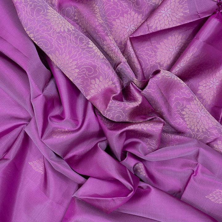 Hayagrivas Lavender Handloom Soft Silk Saree KBF553G3-1