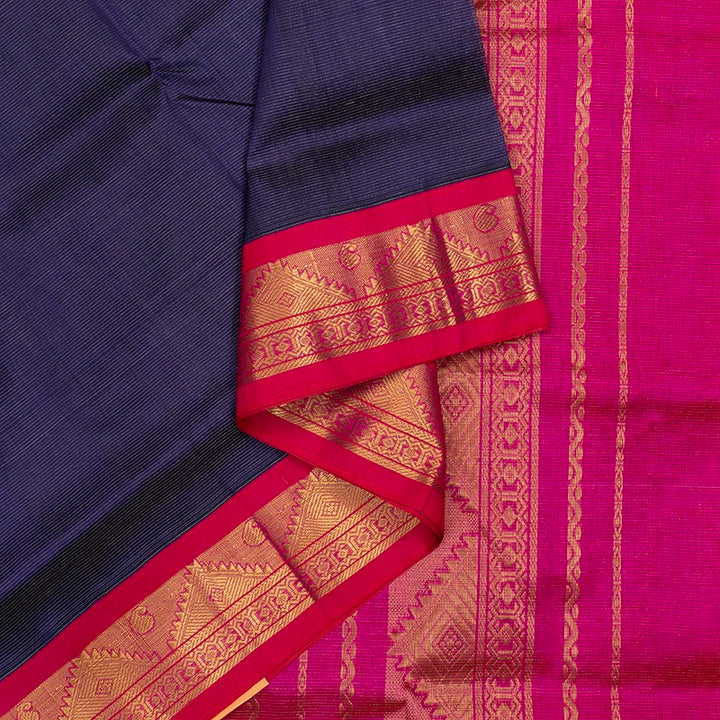 Hayagrivas Royal Blue Pure Silk Cotton Saree SSCBF35D1-31