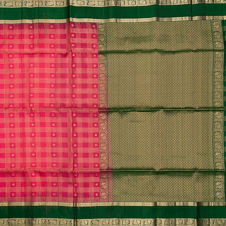 Hayagrivas Pink Handloom Soft Silk Saree KBF533G5-3