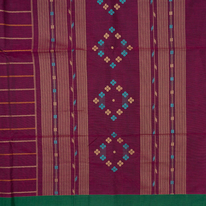 Hayagrivas Wine Purple Handloom Kanchi Cotton Saree SSCBF103F3-3