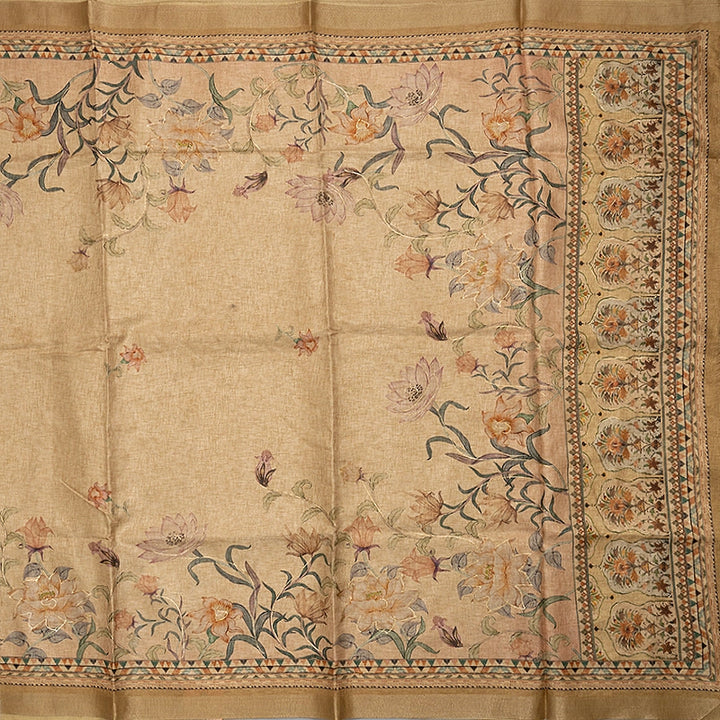 Hayagrivas Sandal Fancy Cotton Saree KBE1687K1-9