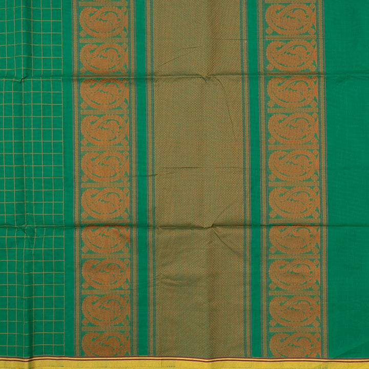 Hayagrivas Green Handloom Kanchi Cotton Saree SSCBF104F6-2
