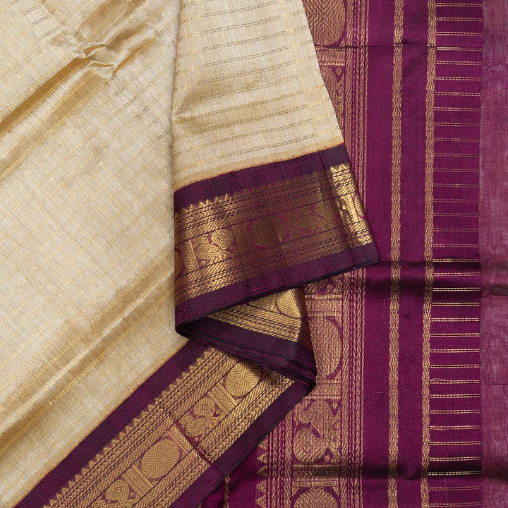 Hayagrivas Sandal Pure Silk Cotton Saree SSCBF56E5-10