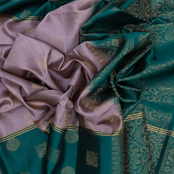 Hayagrivas Mauve Handloom Soft Silk Saree KBF232E2-8