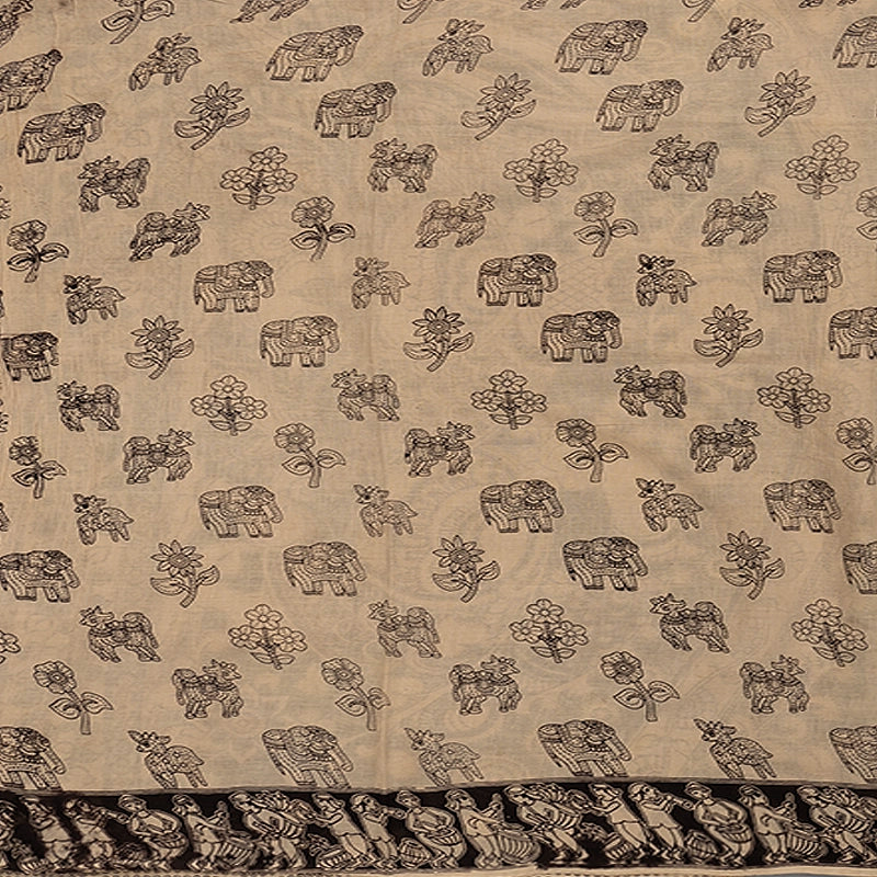 Hayagrivas Sandal Jaipur Cotton Saree SSCBF15D10-43