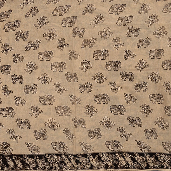 Hayagrivas Sandal Jaipur Cotton Saree SSCBF15D10-43