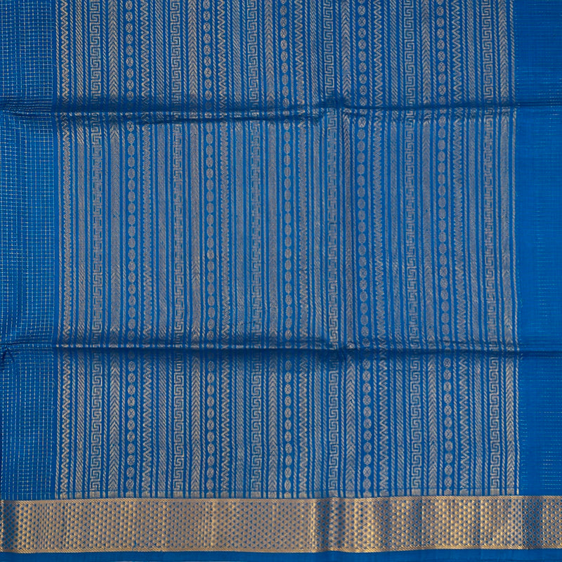 Hayagrivas Ananda Blue Kora Silk Cotton Saree SSCBF14D6-42
