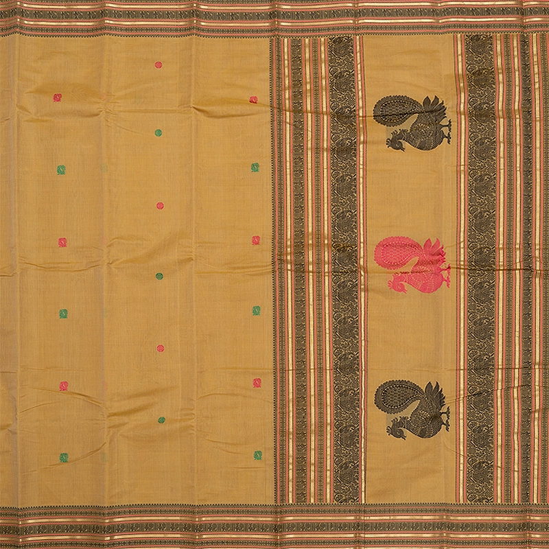 Hayagrivas Sandal Handloom Kanchi Cotton Saree SSCBF66E4-3
