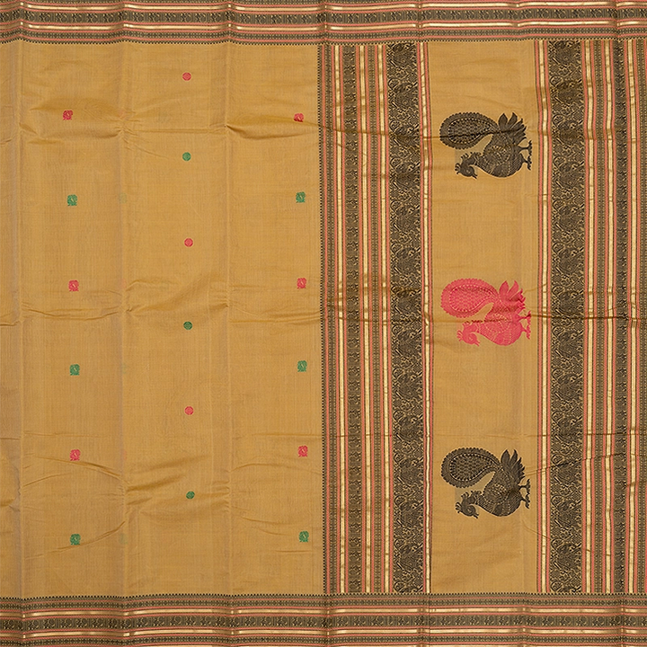 Hayagrivas Sandal Handloom Kanchi Cotton Saree SSCBF66E4-3