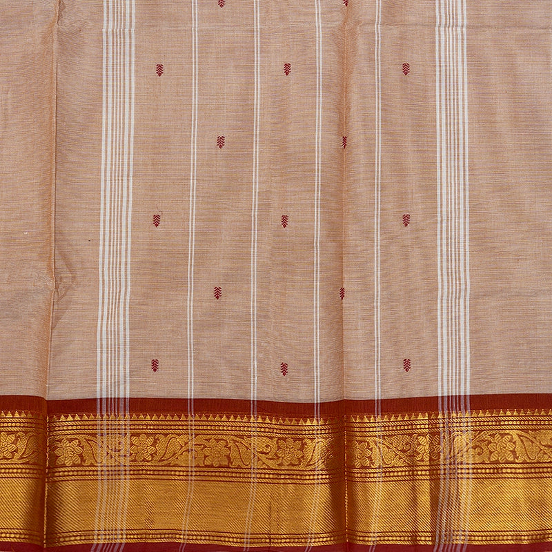 Hayagrivas Cream Handloom Chettinad Cotton Saree SSKBF86F1-18