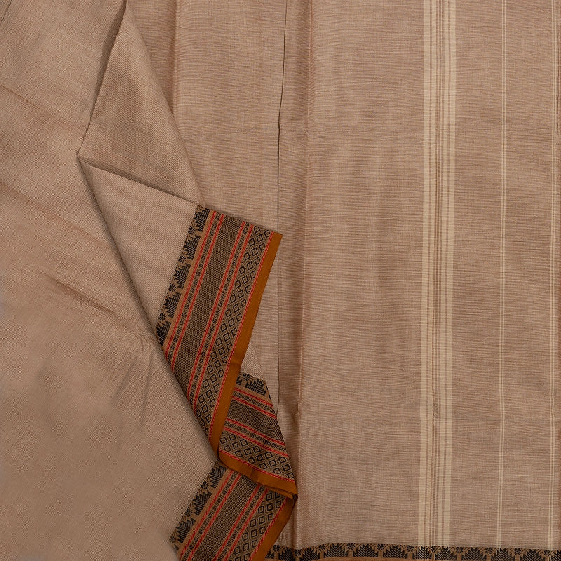 Hayagrivas Fawn Handloom Chettinad Cotton Saree KSBE1H1-12