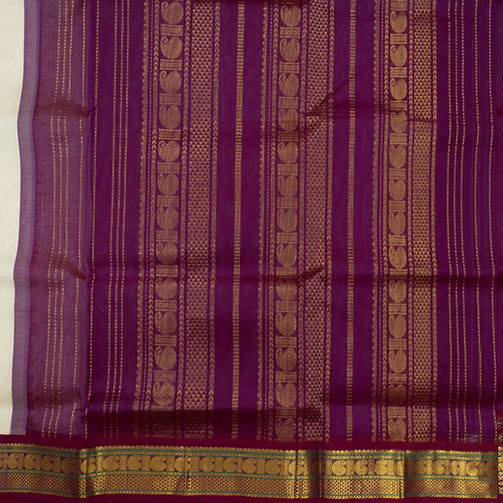 Hayagrivas Cream Pure Silk Cotton Saree SSCBF56E9-22