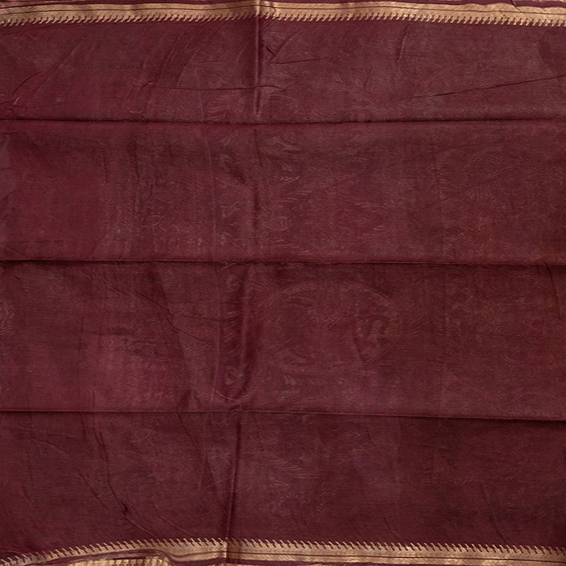 Hayagrivas Sandal Fancy Cotton Saree KBE1905L2-1