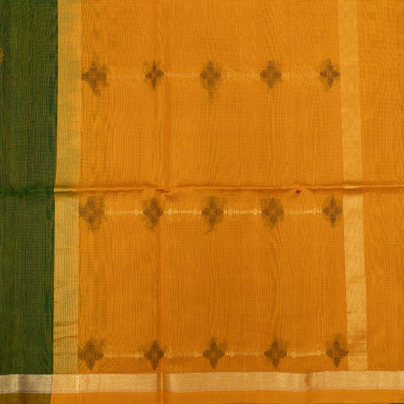 Hayagrivas Green Kora Silk Cotton Saree KSBE92A10-1