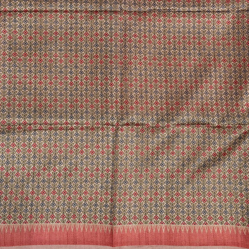 Hayagrivas Beige Fancy Cotton Saree KBE1907L1-54
