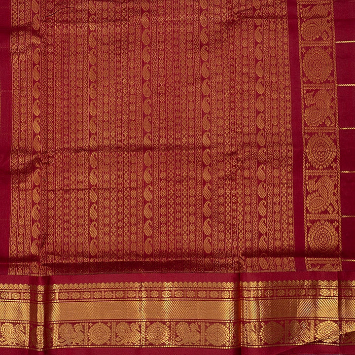 Hayagrivas Maroon Pure Silk Cotton Saree SSCBF16D5-17