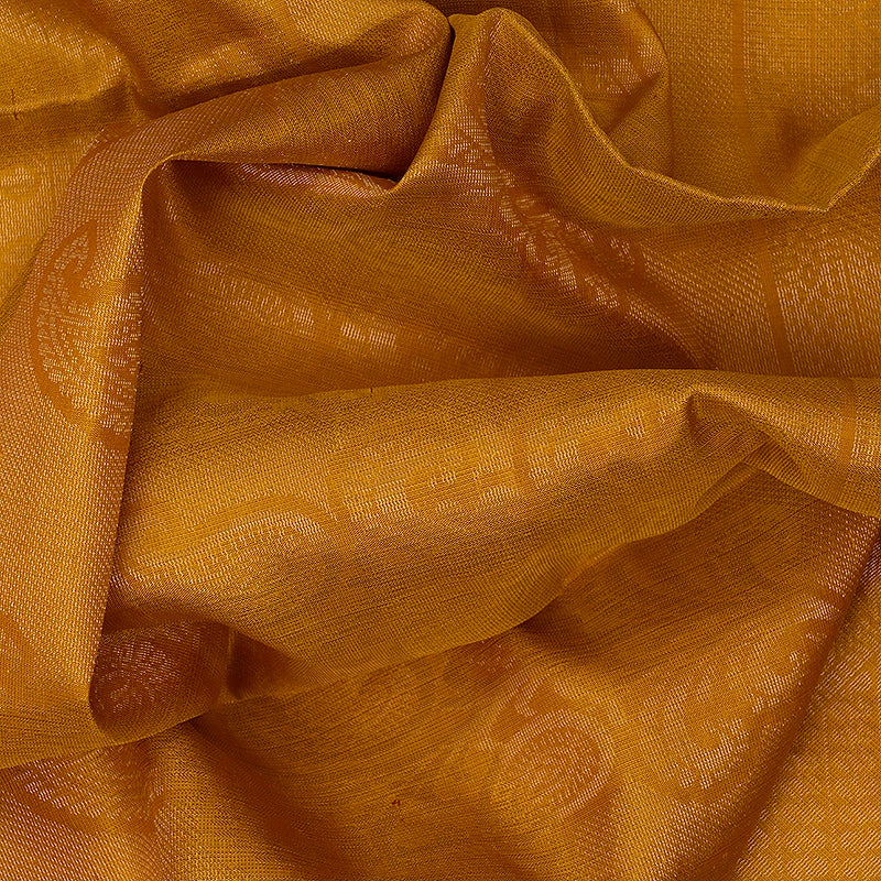 Hayagrivas Yellow & Orange Handloom Soft Silk Saree KBE1845L1-3