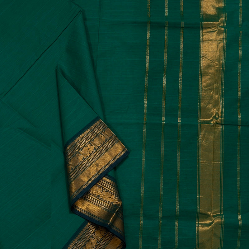 Hayagrivas Sea Green Handloom Chettinad Cotton Saree KSBE86A1-17