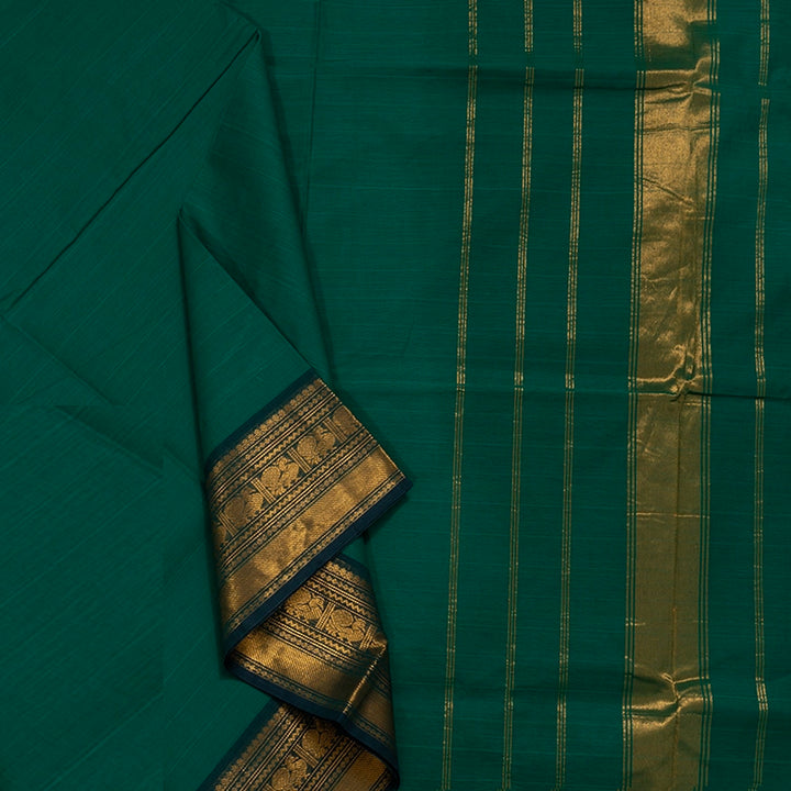 Hayagrivas Sea Green Handloom Chettinad Cotton Saree KSBE86A1-17