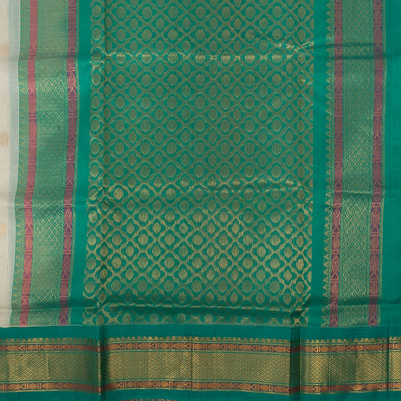 Hayagrivas Milk White Pure Silk Cotton Saree SSCBF34D5-2