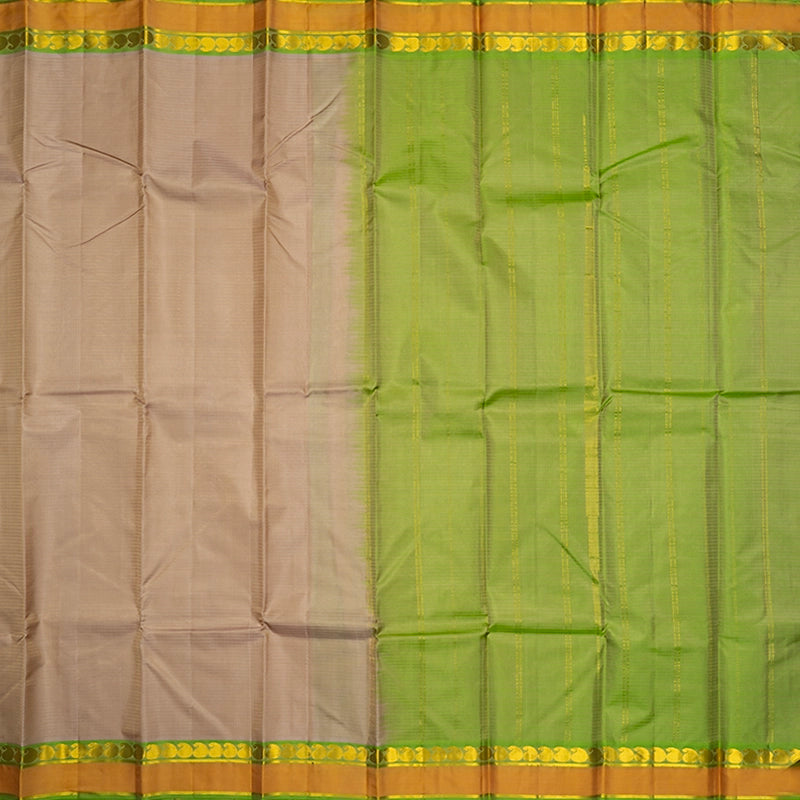Hayagrivas Handloom Beige Kanjivaram Silk Saree KBF486F1-7