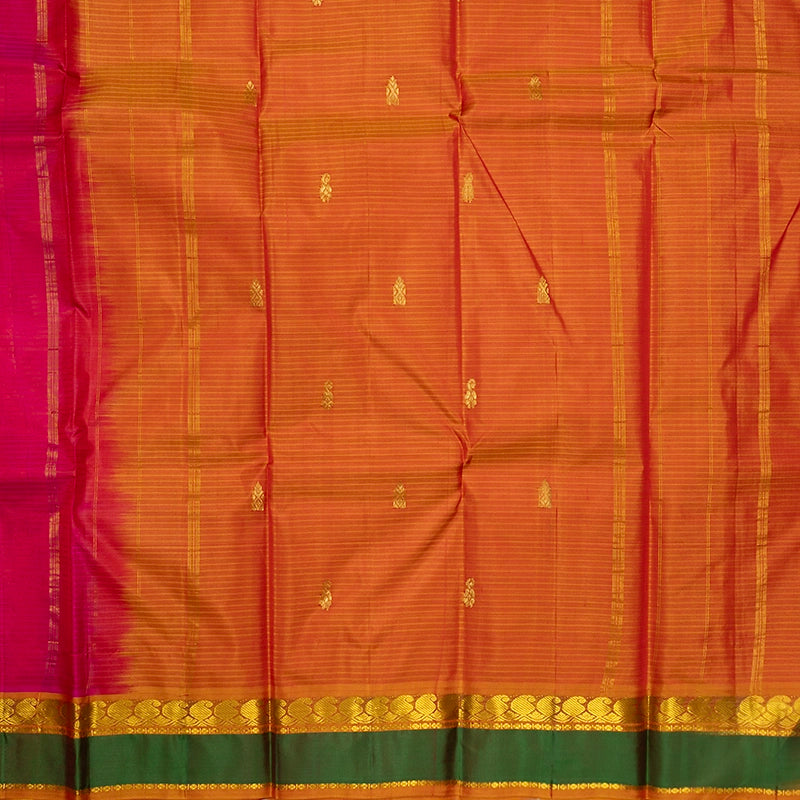 Hayagrivas Handloom Pink Kanjivaram Silk Saree KBF486F3-17