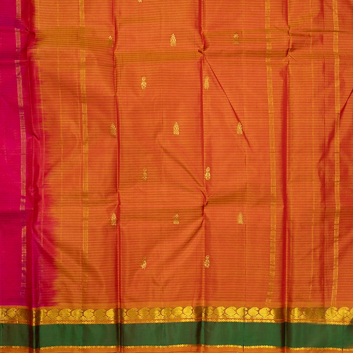 Hayagrivas Handloom Pink Kanjivaram Silk Saree KBF486F3-17