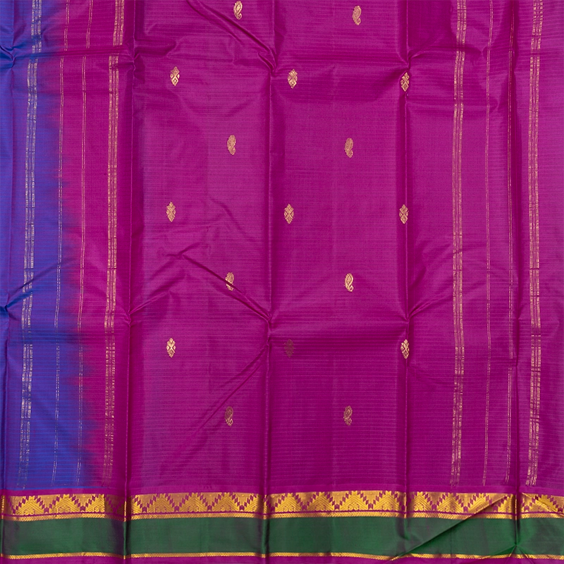 Hayagrivas Handloom Purple Kanjivaram Silk Saree KBF486F3-4