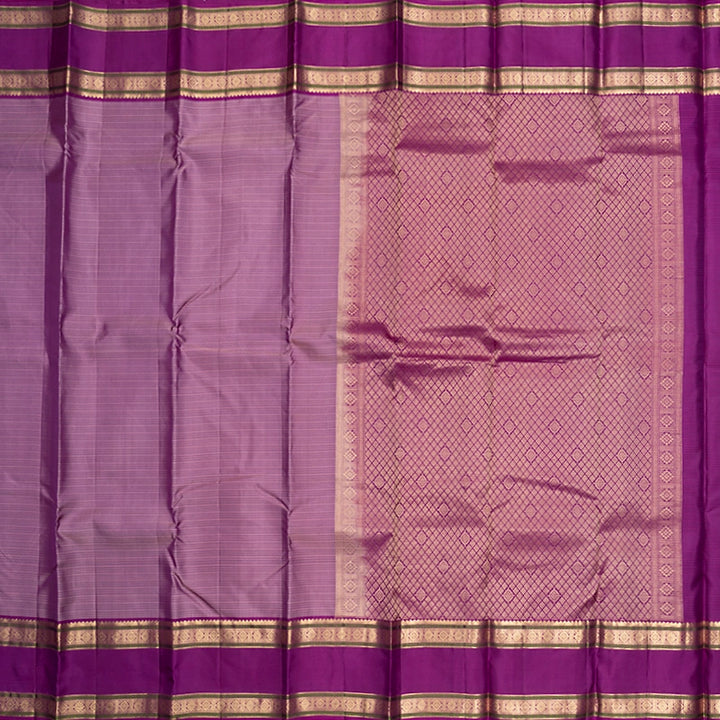 Hayagrivas Handloom Onion Pink Kanjivaram Silk Saree with Magenta Border KBF500F5-4