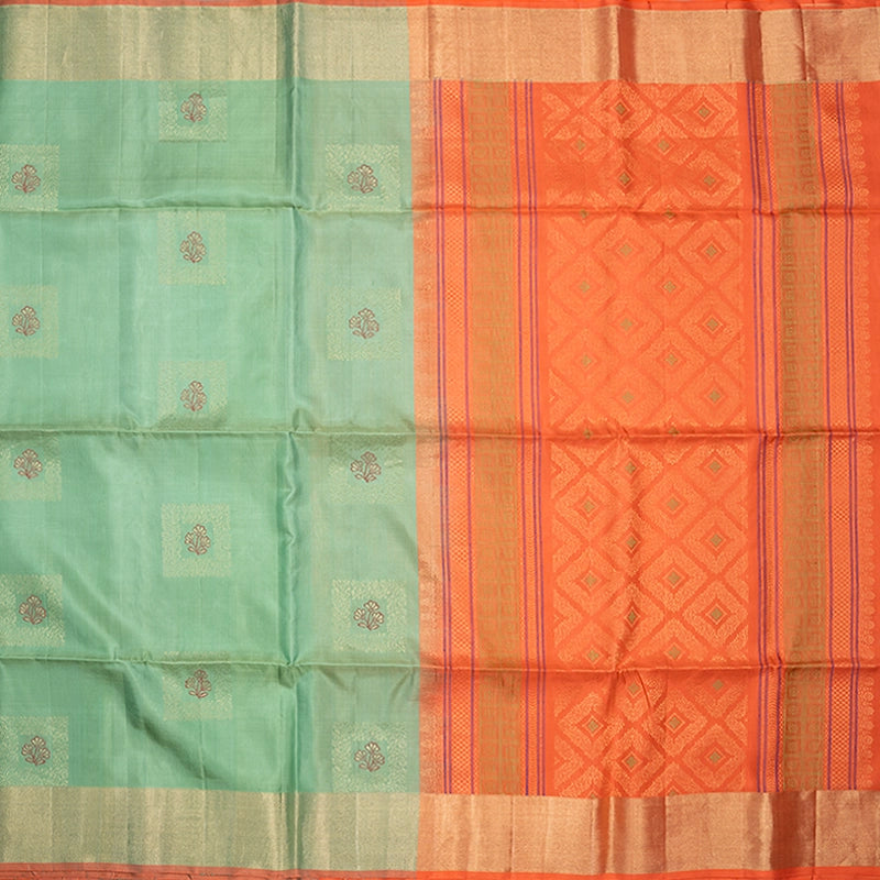 Hayagrivas Pista Green Handloom Soft Silk Saree KBF501F1-26