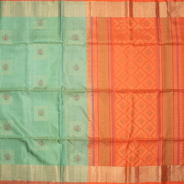 Hayagrivas Pista Green Handloom Soft Silk Saree KBF501F1-26