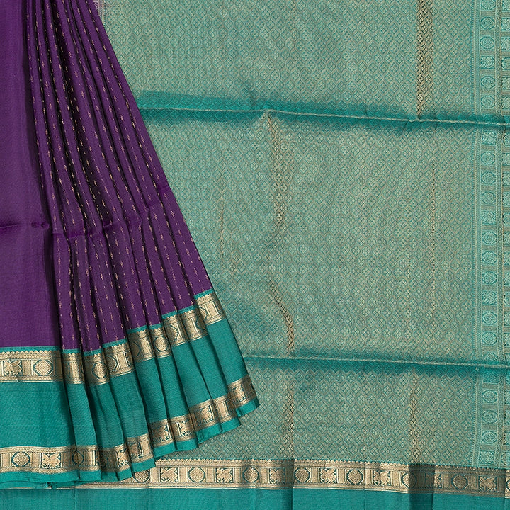 Hayagrivas Purple Handloom Soft Silk Saree KBF532G4-26