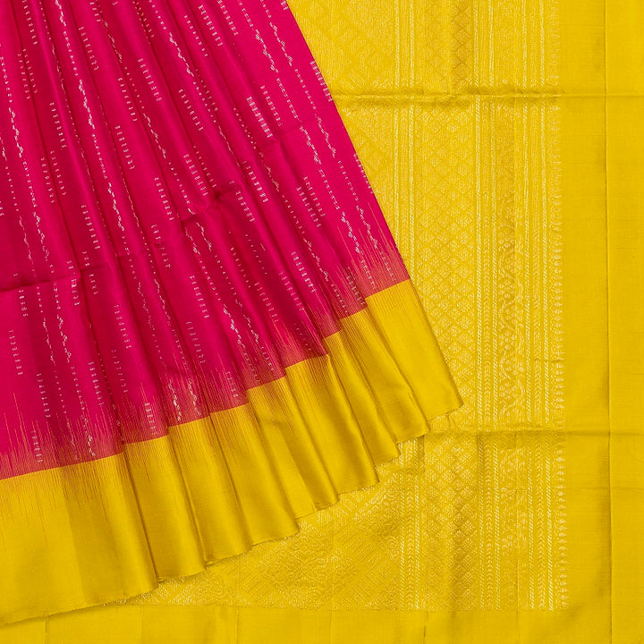 Hayagrivas Rani Pink Handloom Soft Silk Saree KBF534G19-2