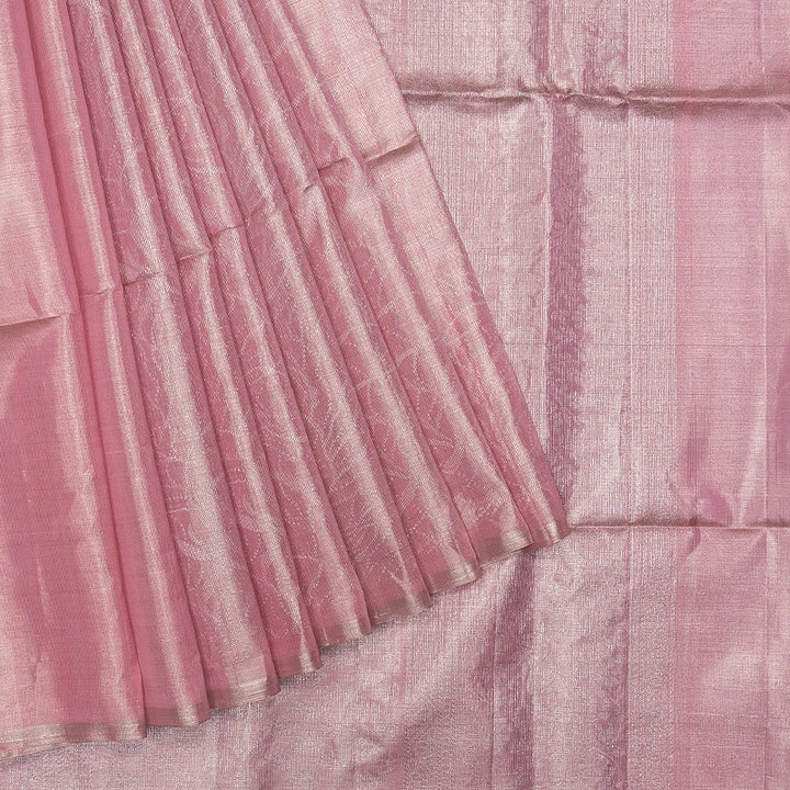 Hayagrivas Baby Pink Handloom Tissue Soft Silk Saree KBF535G1-9