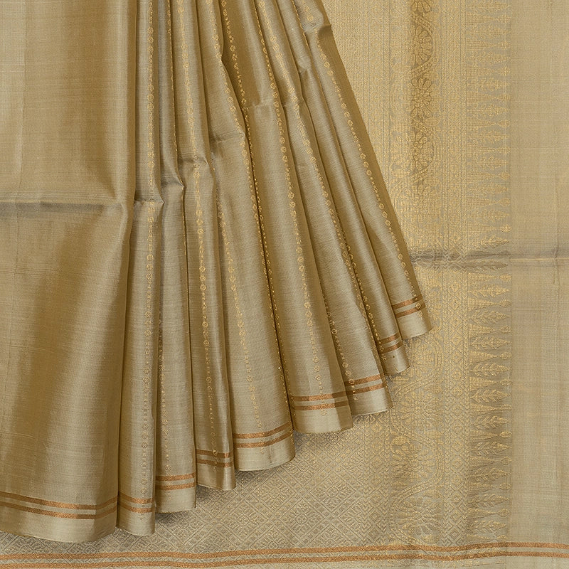 Hayagrivas Beige Handloom Soft Silk Saree KBF535G2-7