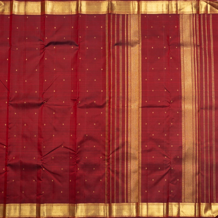 Hayagrivas Handloom Araku Maroon Kanjivaram Silk Saree KBF742H5-1