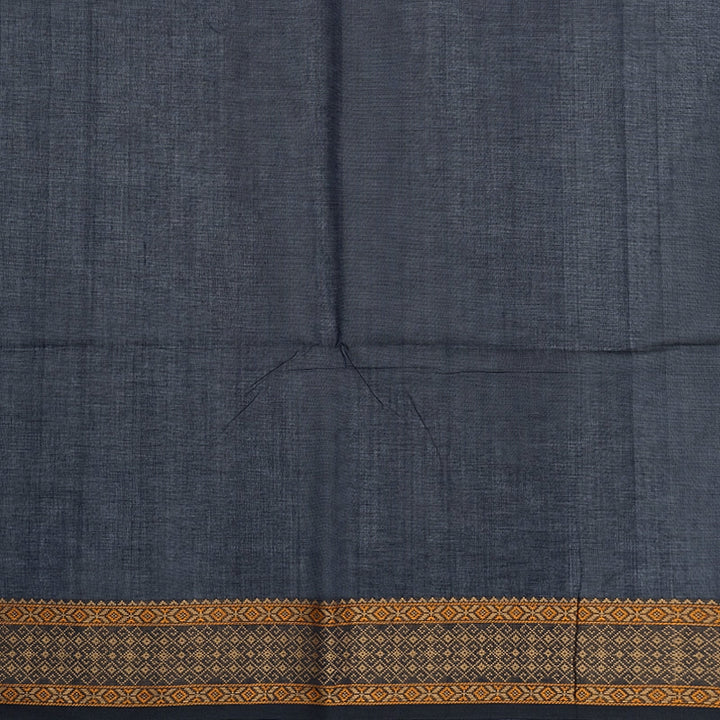 Hayagrivas Navy Blue Handloom Kanchi Cotton Saree SSCBF132H1-2