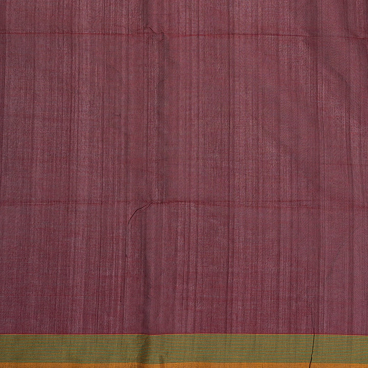 Hayagrivas Wine Maroon Handloom Kanchi Cotton Saree SSCBF132H24-1
